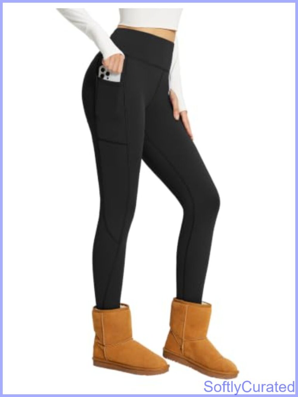 Fleece Lined Winter Thermal Waterproof High Waisted Leggings